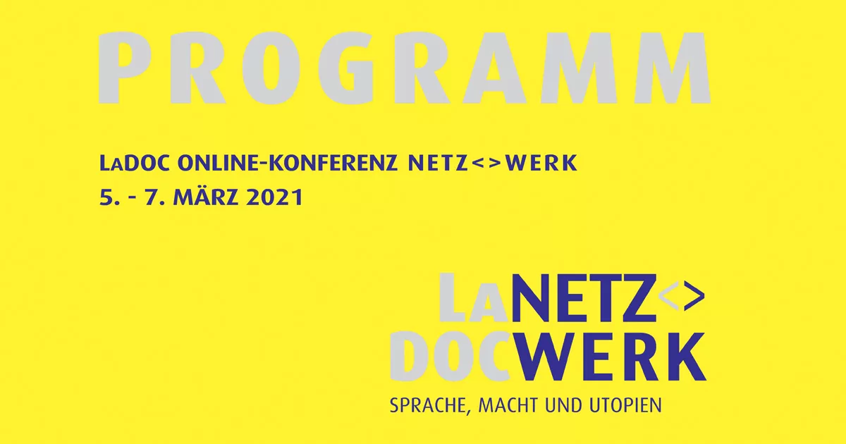 Programm der Konferenz Netz<>Werk